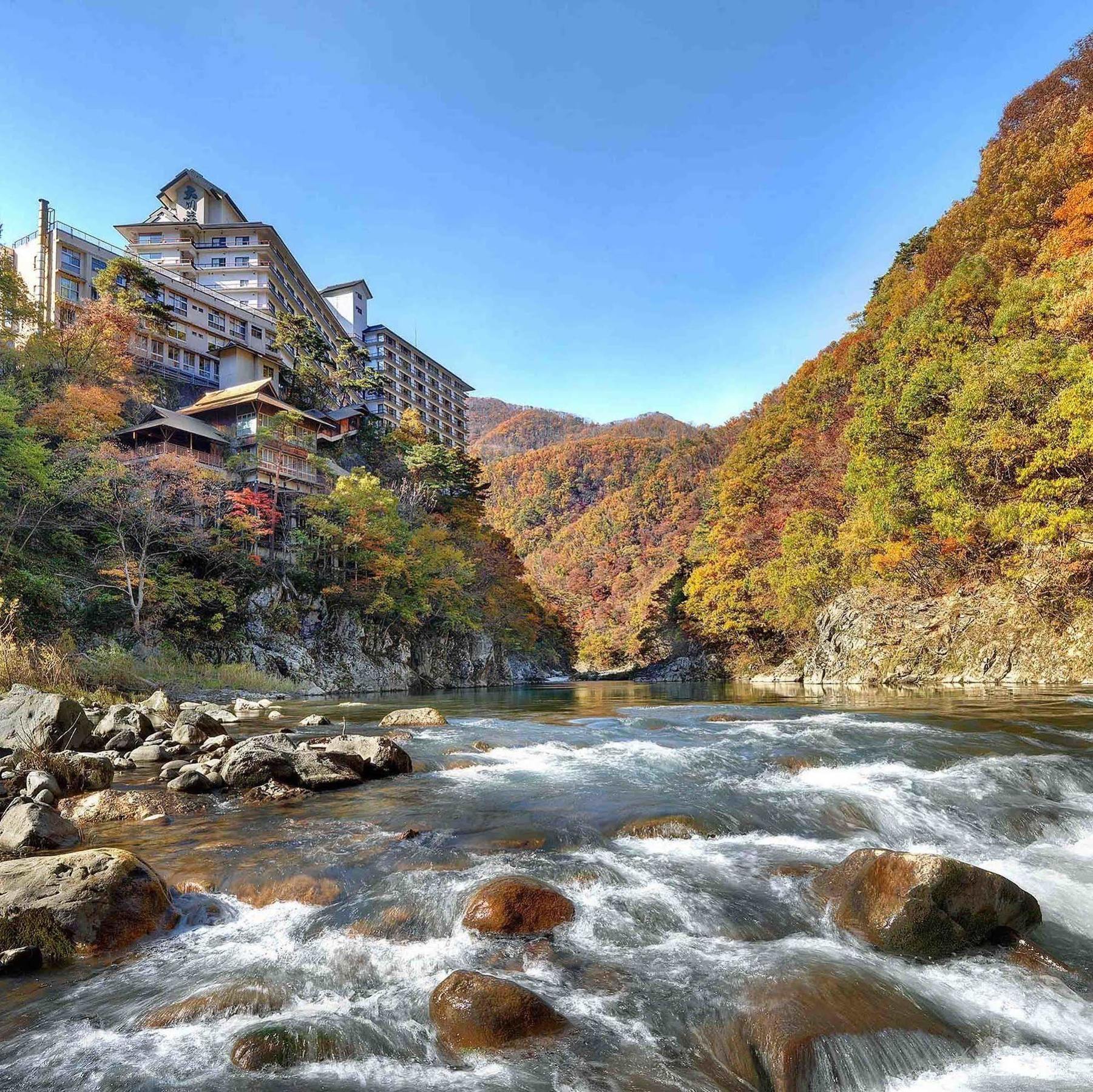 Hotel Ookawaso Aizu-Wakamatsu Zewnętrze zdjęcie